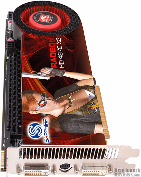Sapphire Radeon HD 4870 X2, front view