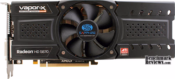 Sapphire Radeon HD5870 Vapor X 21161 03, top view