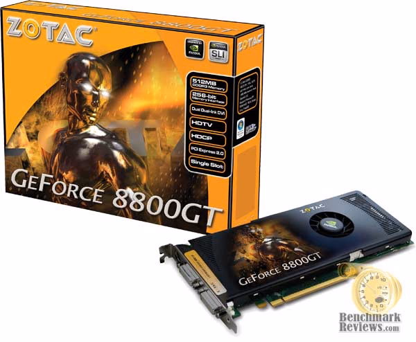 ZOTAC GeForce 8800GT 512MB Video Card ZT-88TES2P-FSP PN:151-01080-076VU