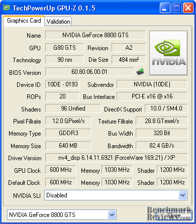 Foxconn 8800gts Oc Gpu Z