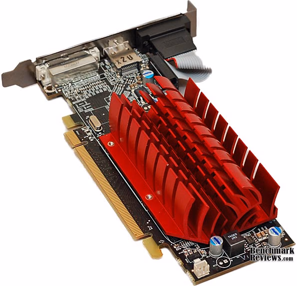 ATI RADEON HD5450 VIDEO CARD IO, bottom view