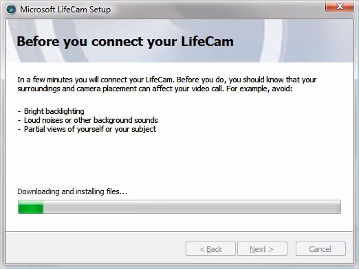 Microsoft Lifecam Cinema Webcam Install2