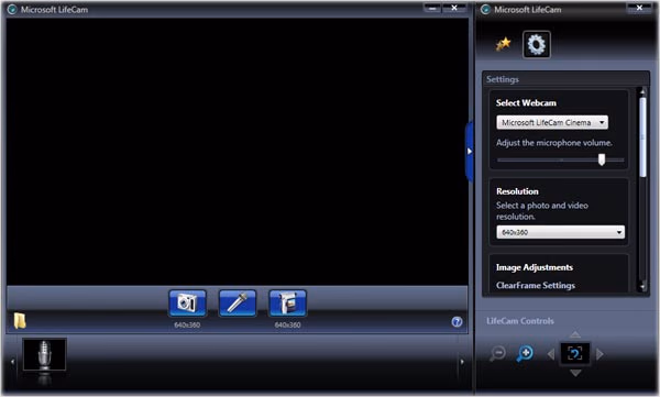 Microsoft Lifecam Cinema Webcam Software